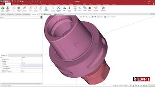 Making a Quick-Change Milling Insert for Live Milling in ESPRIT