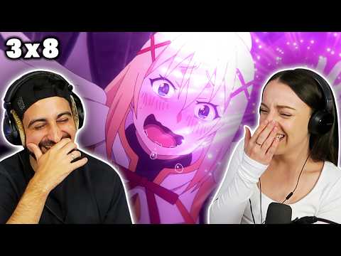 DARKNESS CANT CONTROL HERSELF! 🤣 *KONOSUBA* 3x8 REACTION!
