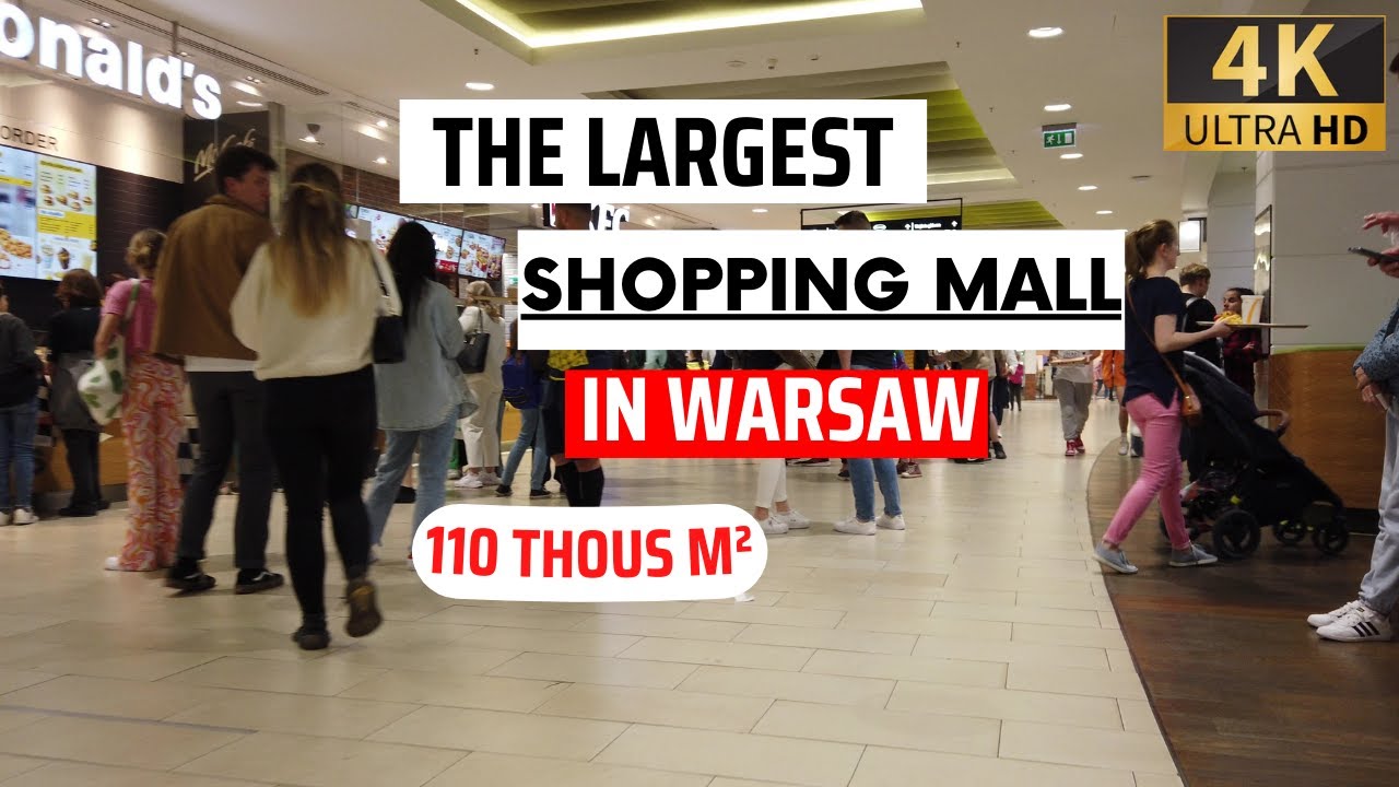 4k Walking in Warsaw Poland - Westfield Arkadia shopping mall  in Warsaw