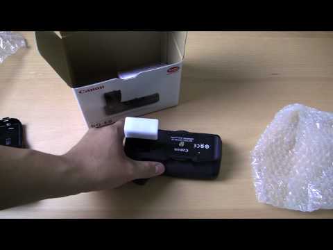 Canon BG E8 Battery Grip for Canon Rebel T2i Unboxing