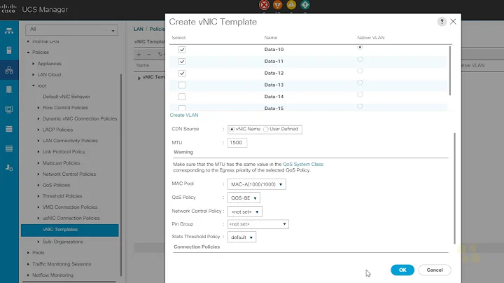 09   Configuring vNIC Templates