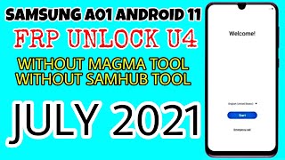 Samsung A01 Android 11 U4 Frp Bypass | Samsung A01 (A015) FRP BYPASS/GOOGLE ACCOUNT REMOVE 2021