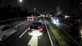 ドラレコ　後方録画ステッカーを貼った奴の走り