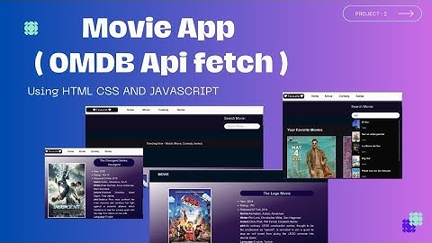Movie Search App Using IMDb API |mini IMDB clone app || Vanilla JavaScript Project #javascript #html