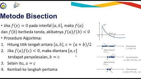 Fisika Komputasi I: Pencarian Akar dengan metode Bisection Ke-1