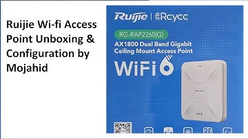 Ruijie Wi-fi Access Point Unboxing & Configuration by Mojahid