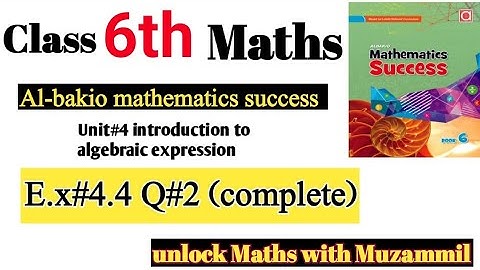 Class 6 Math Albakio Success  Exercise 4.4 complete ✅
