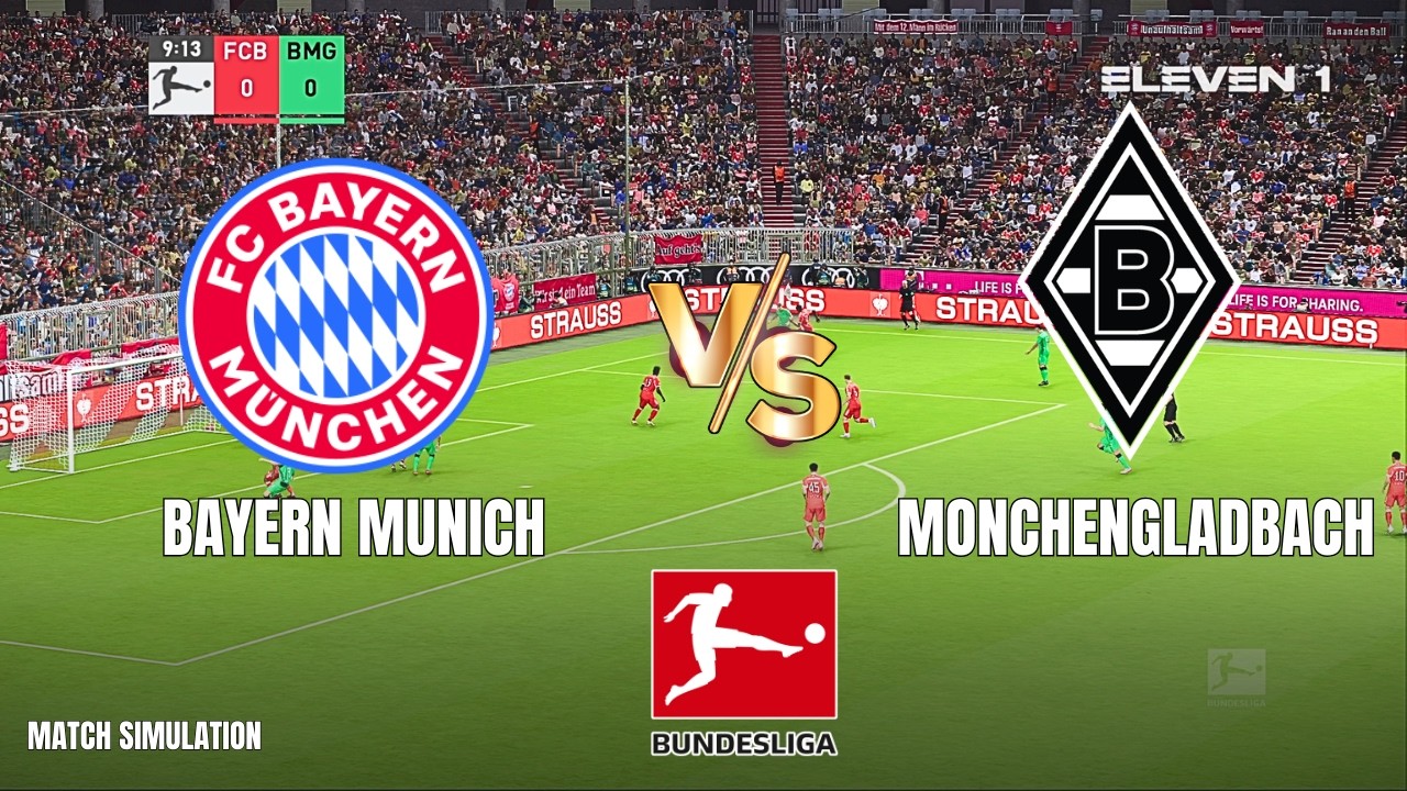 Bayern Munich vs Monchengladbach | Bundesliga 2026 | PES 2021 Simulation