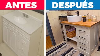 Cómo hacer un vanitorio con un mueble vintage