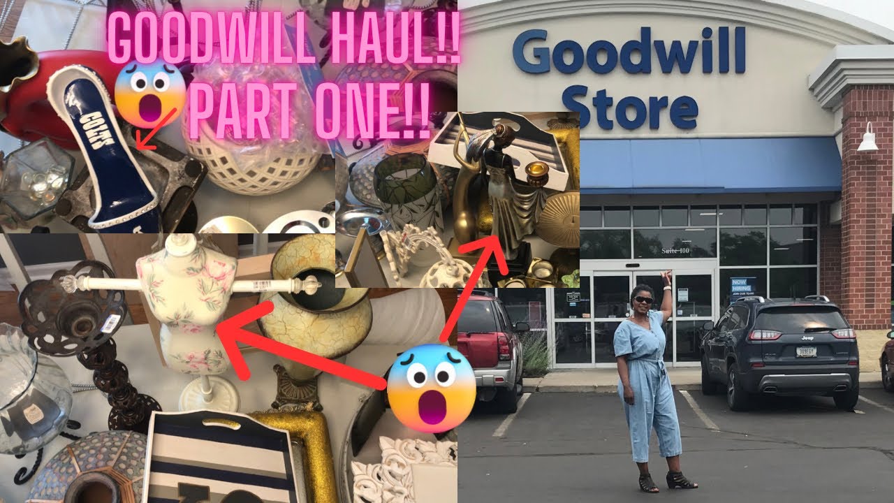 GOODWILL HAUL 2023! THRIFT STORE DECORATING IDEAS + UNBELIEVABLE ...