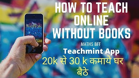 How to teach By screen sharing option through teachmint app