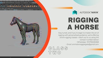 Autodesk Maya | Quadruped  Rigging | Rigging a Horse - Class 02 | Legs - Shoulder