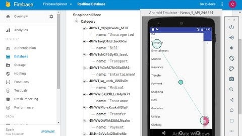 Firebase-Spinnerview