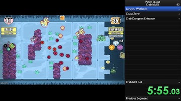 Patch Quest speedrun - Crab Idol% in 15:19