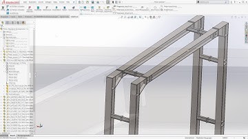 Structural Steel Design with SOLIDWORKS - SolidSteel parametric, 3D CAD Steelwork, Teaser #5