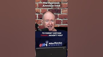 The Hypnosis Amnesia trick!! #mikemandelhypnosis #trick #amnesia #tips