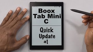 Tab Mini C: Quick Update #1