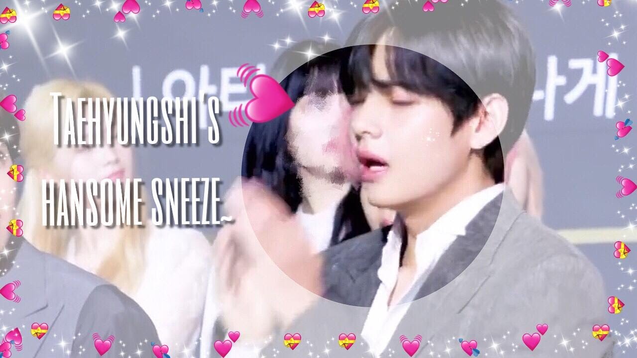 Kim Taehyung's handsome sneeze - YouTube