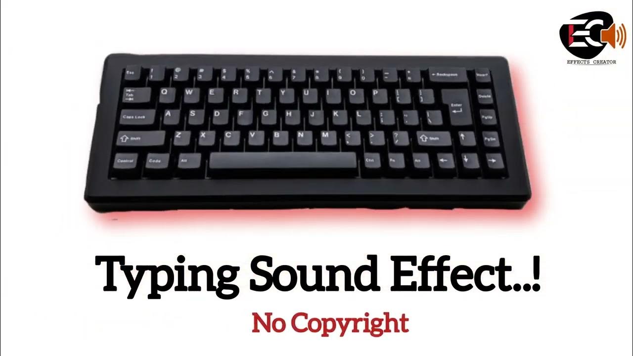 Typing Sound Effect No Copyright Keyboard Typing Sound YouTube