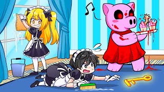 I Became PIGGYS MAID so i could ESCAPE...