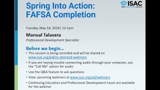 Spring Into Action: FAFSA Completion
