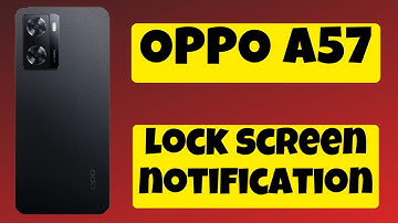 Oppo A57 lock screen notification drawer | Lock screen notification drawer oppo A57