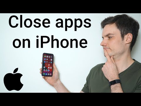 How do I close open apps on my iPhone?