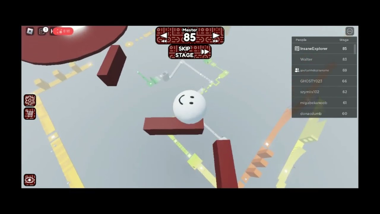 Beating the "Master" Stages (81-90) of "Obby but you're a ball"