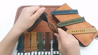 Quick Release Leather Watch Strap Watch Leather Luxury 22mm Leather Watch Bands