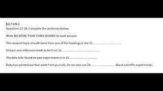 Ielts Listening Section or Part 3 | Practice 13 - Listening Section or Part three