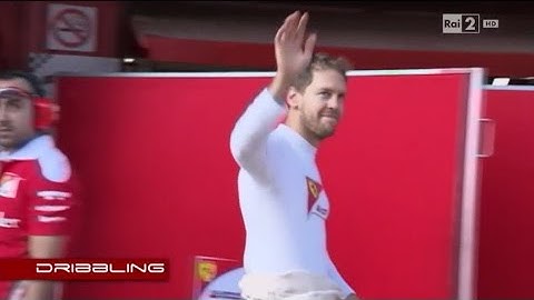 F1 2016 Barcelona Test 2 - Sebastian Vettel outside the Ferrari garage
