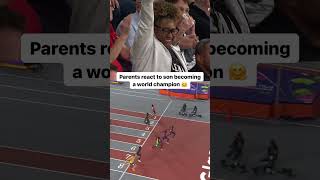 Christian Coleman's parents are the REAL MVPS🤗🥇