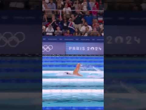 🏊‍♂️🇫🇷 Léon Marchand n'est pas là pour plaisanter ! #Olympics #Paris2024 #Olympics2024