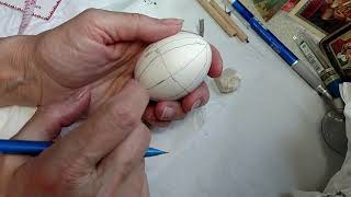 Pysanky pattern - Division of Three with 8 pointed star