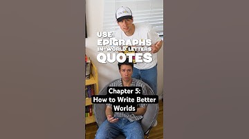 How To Write Better Worlds: Fantasy Worldbuilding Chapter 5 #writing