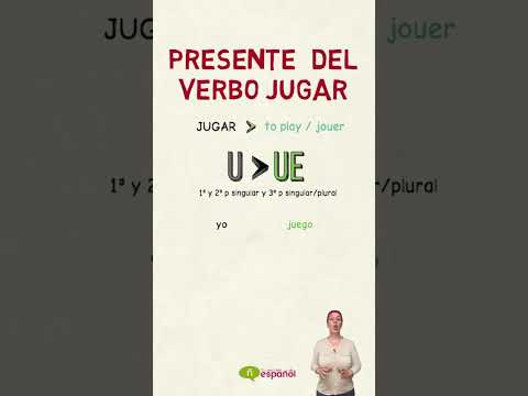 #aprenderespañol Presente del verbo JUGAR