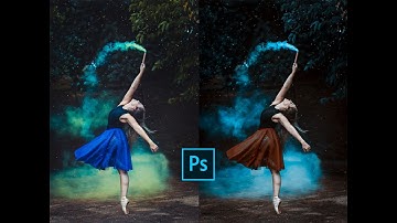 CYAN BLUE LEAF Color Grading Effect | Photoshop Tutorial | Niwar-Rojj