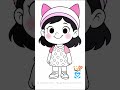 Why Do Cats Meow? | Girl Coloring Video (9:16) 小女孩著色短片 #Shorts