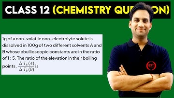 1 g of a non-volatile non-electrolyte solute is dissolved in 100 g of two different solvents A and B