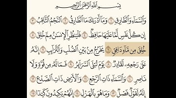 سوره الطارق بصوت الشيخ ابراهيم الاخضر