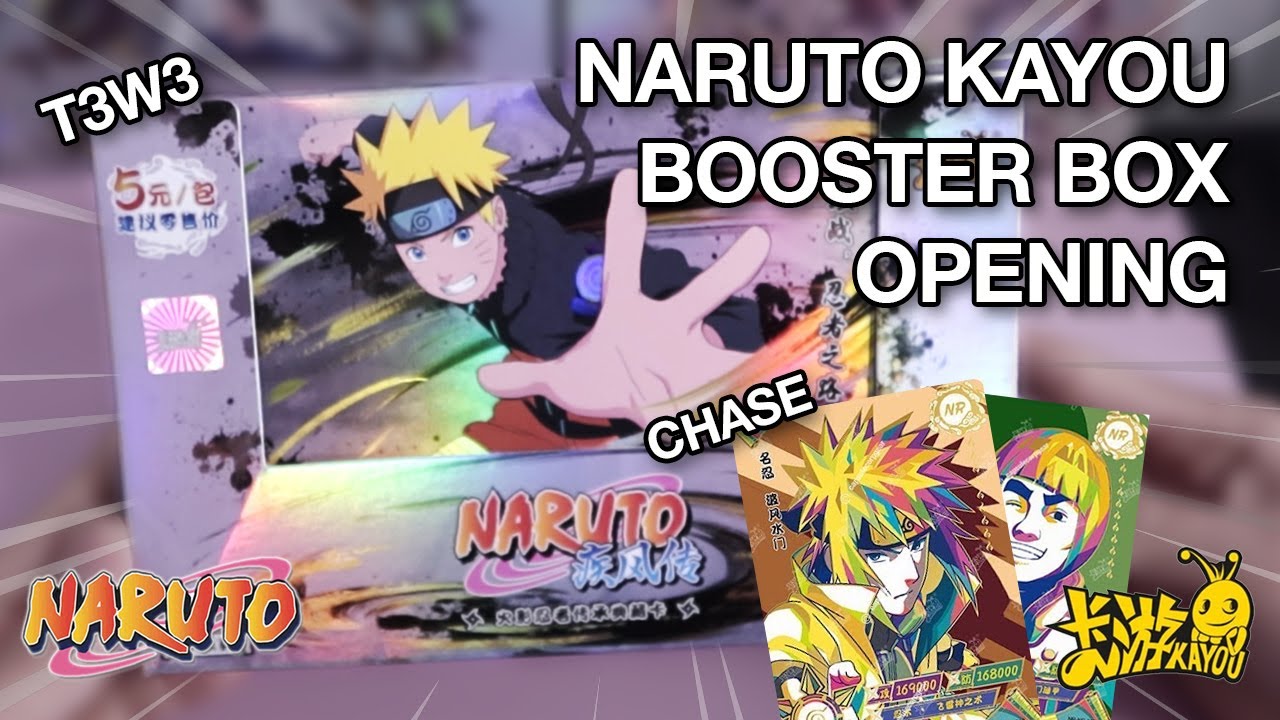 Opening a Naruto Card Booster Box 🍥 Tier 3 Wave 3 Kayou - YouTube