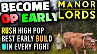 Manor Lords The BEST Possible Start For New Players, Best Build, Fastest Population Growth, Farming