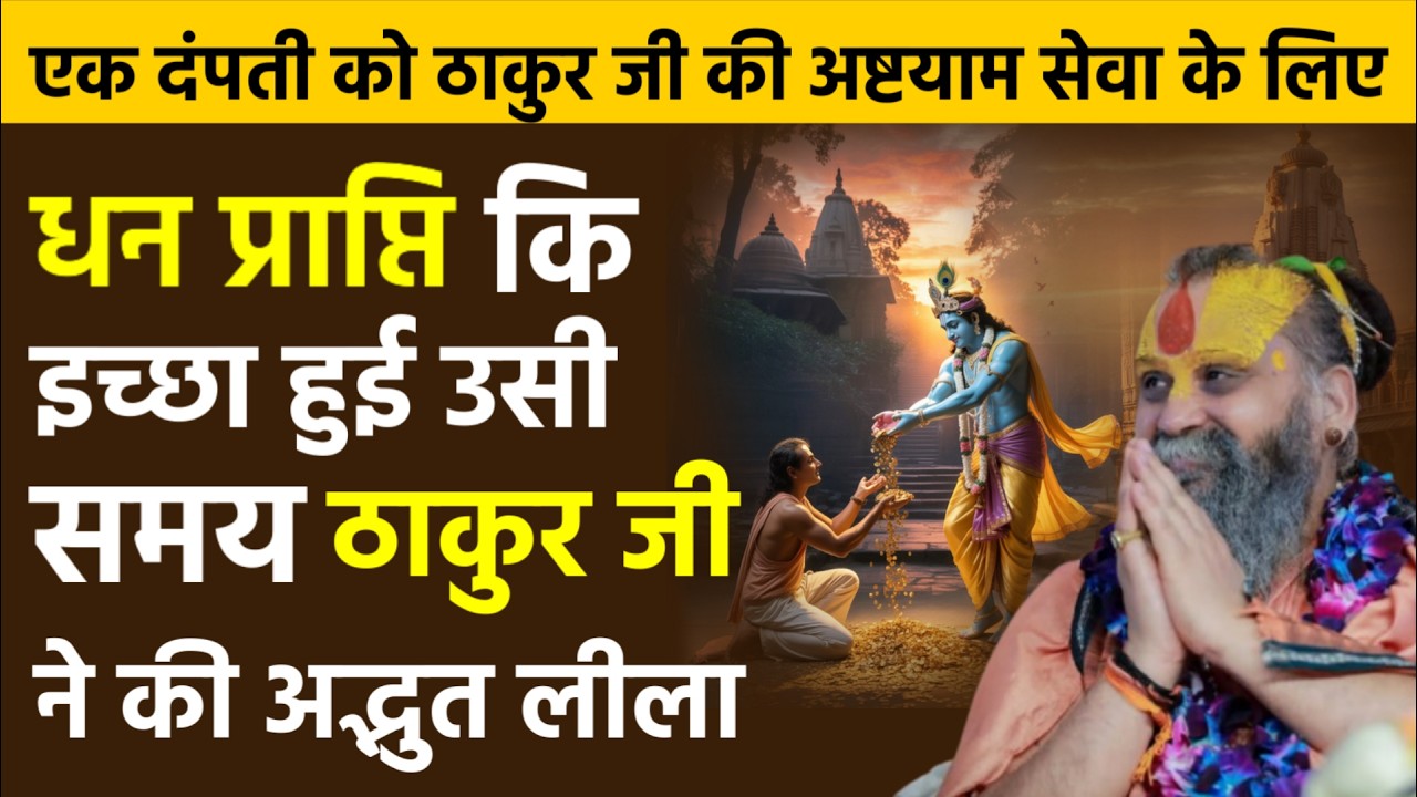 धन प्राप्ति की इच्छा हुई तो ठाकुर जी ने की यह अद्भुत लीला | Rajendra Das ji Maharaj |