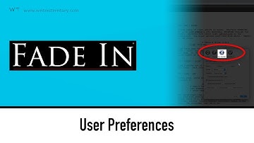 How to set FADE IN User Interface Preferences for a nice writing experience