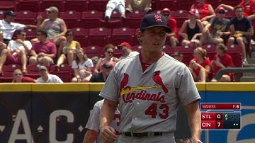 STL@CIN: Garcia, Peralta combine for a double play