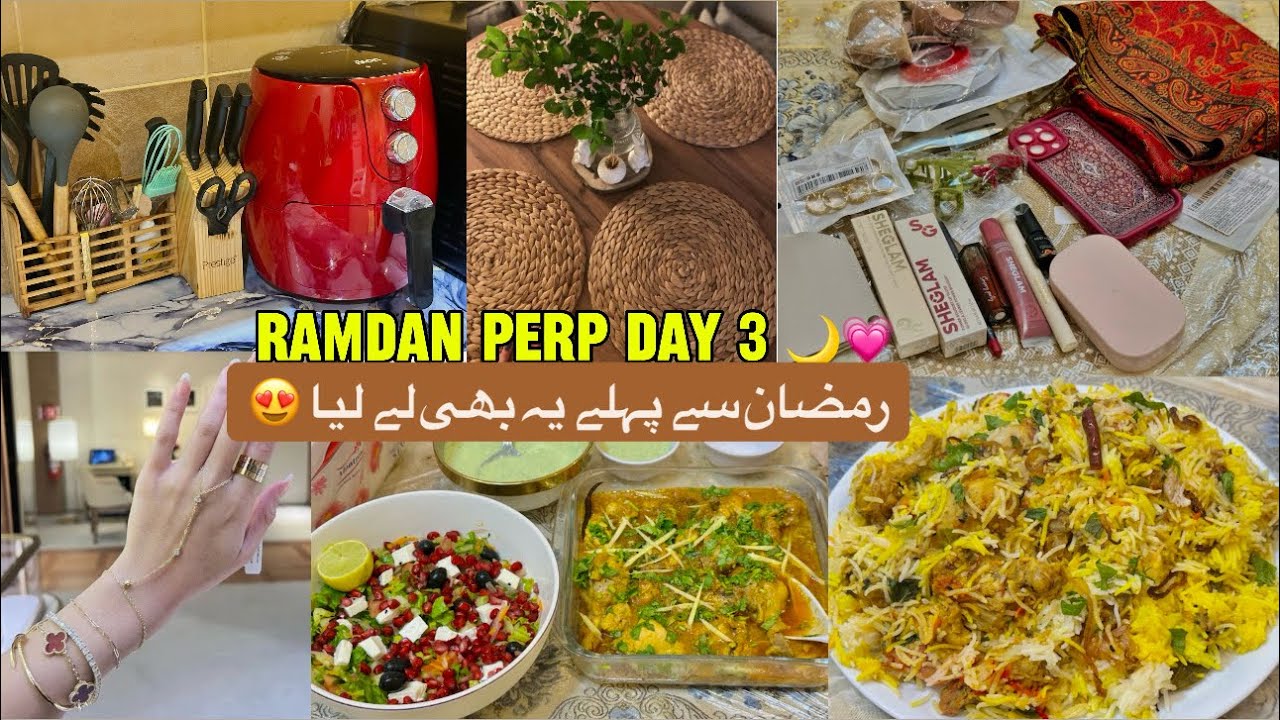Budget Friendly Ramadan Items leli🌙😍Easy Chicken Tikka Biryani- Affordable Makeup- Baba se mila Gift