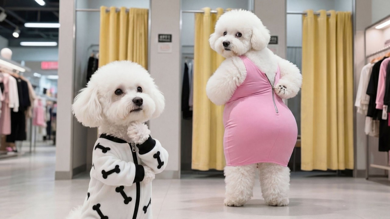 Baby Puppy Turns A Strict Weight-loss Coach 🔥💪, Helping Mom Dog Slim Down And Regain Beauty