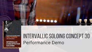 🎸 Intervallic Soloing Concept 30 - Performance Demo - Guitar Lessons - Massimo Varini