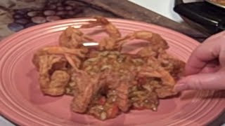 FRIED SHRIMP with Crab Etouffee Recipe - Mike Anderson's SHRIMP NORMAN