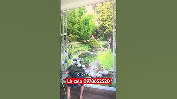 Thi công tranh dán tường 3D cửa sổ rất đẹp và sắc nét
